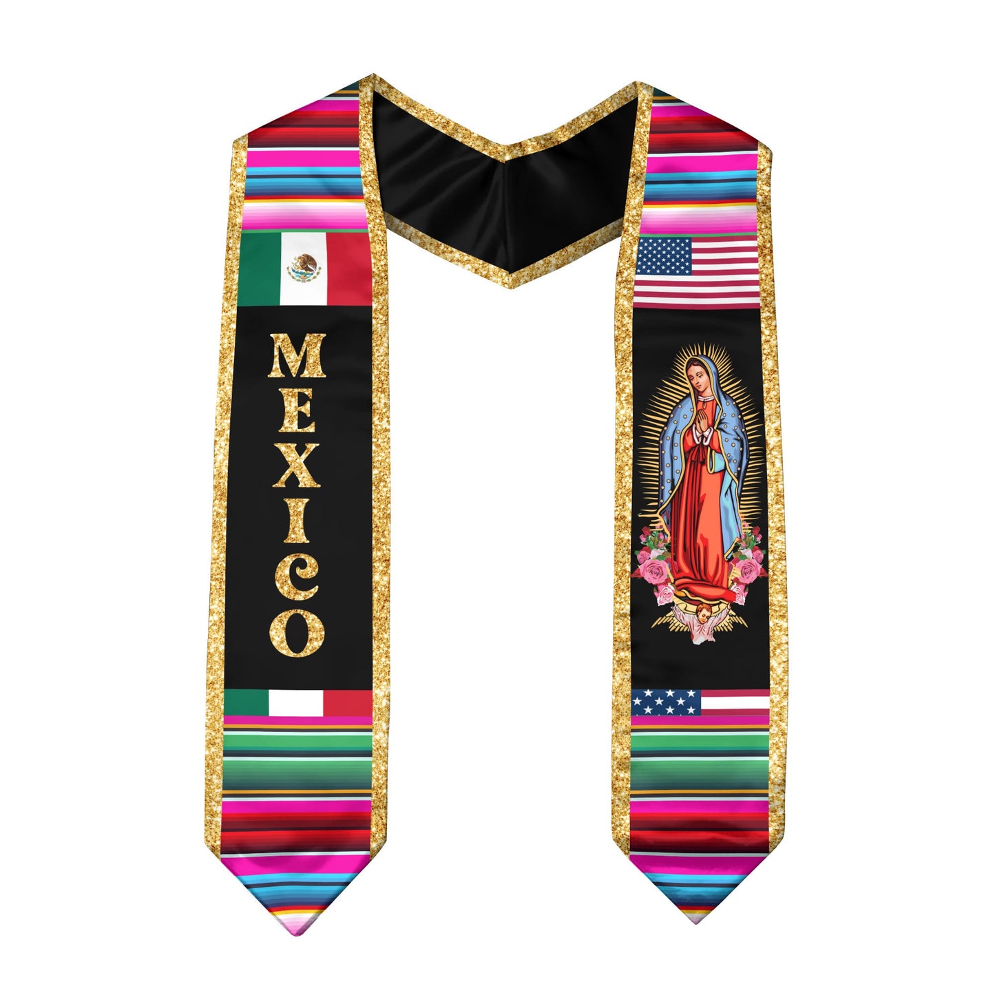 Stole Mexico 2026, Mexican Graduation Sash Premium Quality