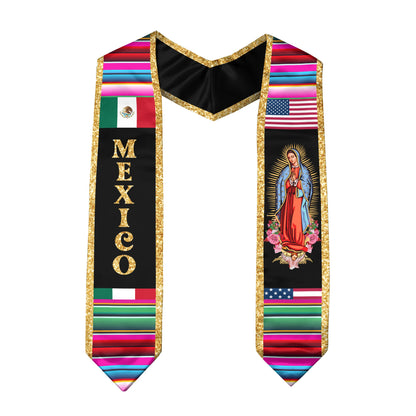 Stole Mexico 2026, Mexican Graduation Sash Premium Quality