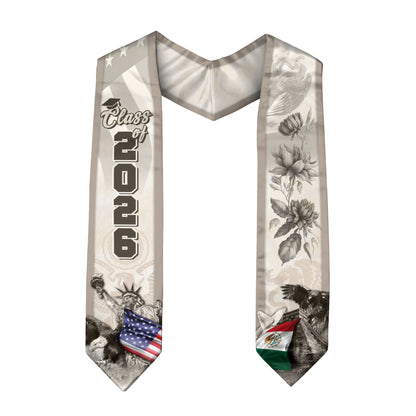 Mexico Graduation Sash 2026, Mexican Stole for Graduate Celebration