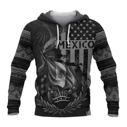 Sudadera De Mexico Aztec Eagle Tribal Cultural Symbol Graphic Para Hombre Hoodie