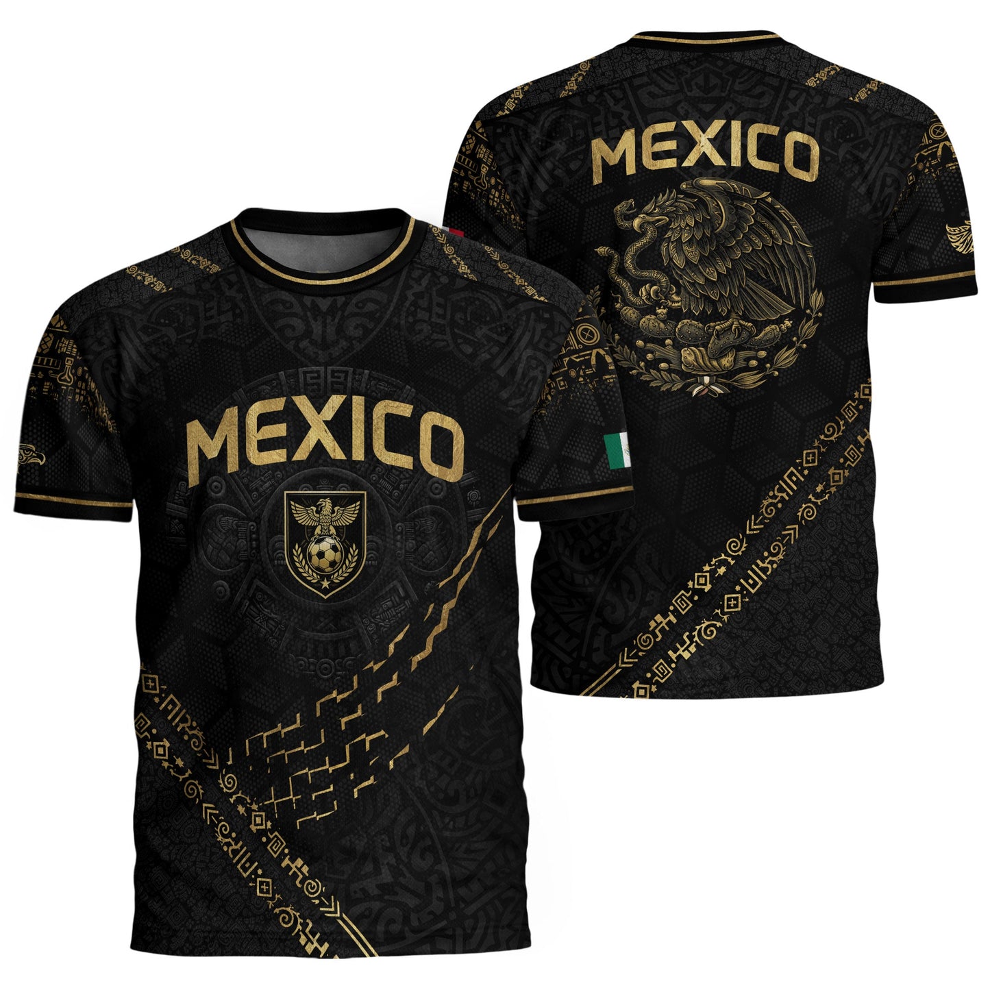Mexico Cultural Pride Soccer Jersey Black Gold, Legacy Beyond the Game
