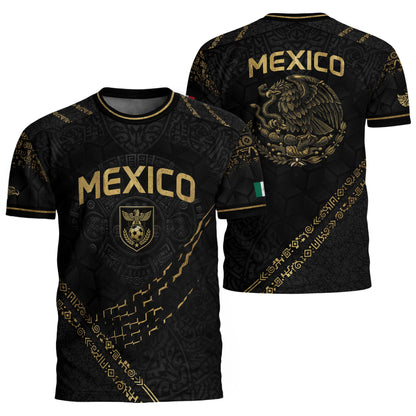 Mexico Cultural Pride Soccer Jersey Black Gold, Legacy Beyond the Game