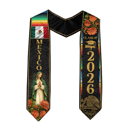 TEST BUNDLE - Class of 2026 Mexican Graduation Stole Mexican American Flag Sash for Graduation (Copy)