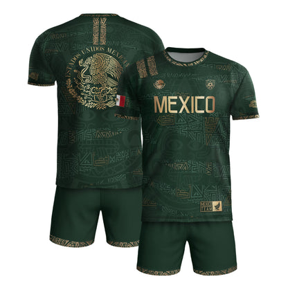 TEST BUNDLE - Mexico Green Gold Aztec Heritage Soccer Jersey (Copy)