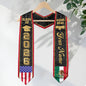 Mexican Graduation Stole Custom Name Mexico Sash Aztec Gold Glitter USA Flag 2026