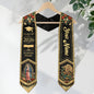 Mexico Graduation Stole Custom Name Class of 2026 Virgin Mary Aztec Eagle Heritage Sash