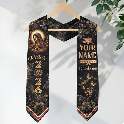 Custom Graduation Stole Mexican Graduation Sash 2025 Personalized Stoles for Graduation