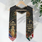 Mexico Graduation Stole Class of 2026 Custom Name Virgin Mary Aztec Eagle Sash