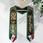 Personalized Mexico Flag Graduation Stole 2026 Our Lady of Guadalupe Floral Kente Sash