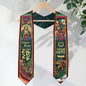 Custom Mexico Graduation Stole 2026 - Sugar Skull, Guitar & Guadalupe Heritage Sash