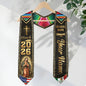 Mexico USA Graduation Stole Class of 2026 - Personalized Serape Heritage Gold Sash
