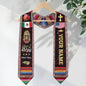 Mexico USA Flag Graduation Stole 2026 Custom Burgundy Guadalupe Mexican Sash