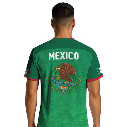 Mexico Green National Emblem Heritage Soccer Jersey