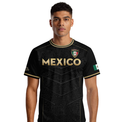 Mexico Black Gold Eagle Heritage Estados Unidos Mexicanos National Soccer Jersey