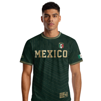 Mexico Green Gold Eagle Heritage Estados Unidos Mexicanos Soccer Jersey